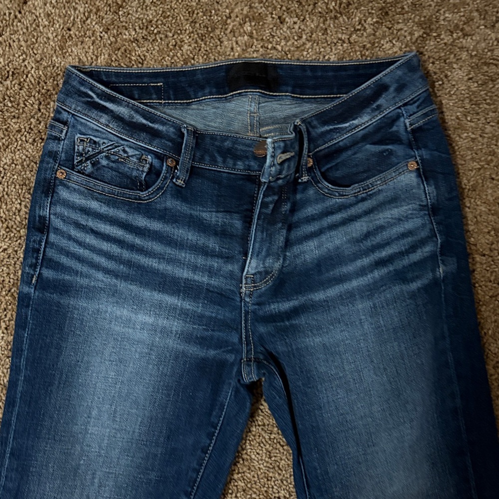 Buckle Dark Blue Women's Boot Cut Jeans